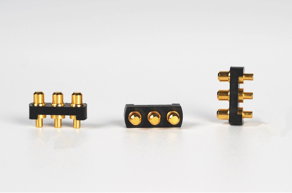 3 Pin Gold Plated Pogo Pin Connector