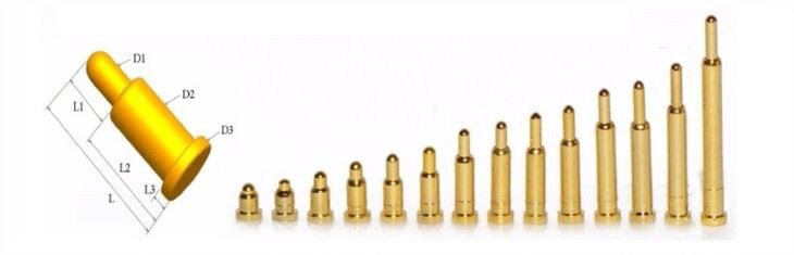 Pins de molla Pogo per al connector magnètic