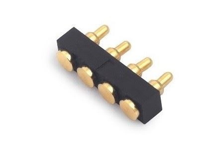 Spring-loaded Pogo Pin Connector 4 Pin