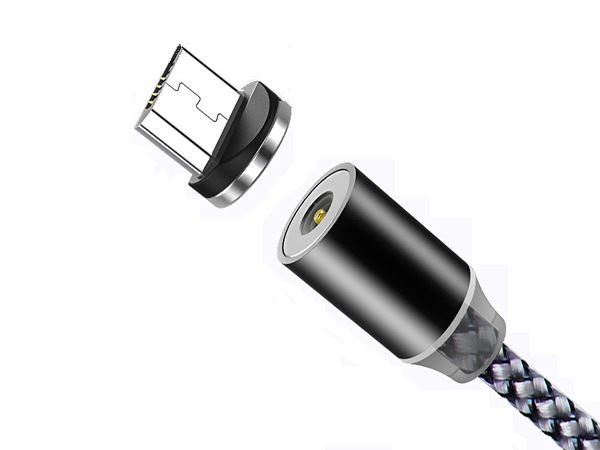 Cable connector magnètic amb molla