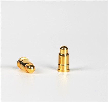 Pin Pogo amb bany d'or amb molla