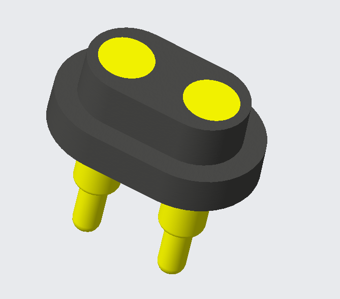 Connector PogoPin impermeable de 2 pins