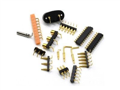 Connector Pogo en angle recte mascle i femella