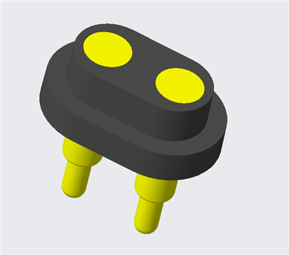 Connector PogoPin impermeable de 2 pins